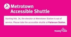 Translink Metrotown Shuttle Information