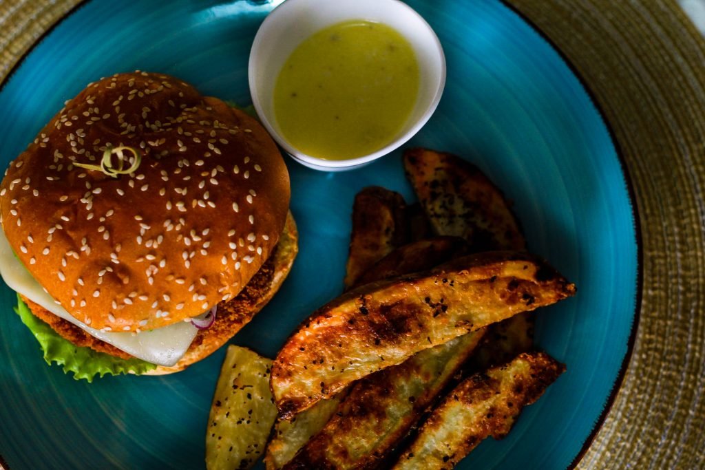 Weeknight California Chicken Burgers with Janes Pub Style Chicken Burgers