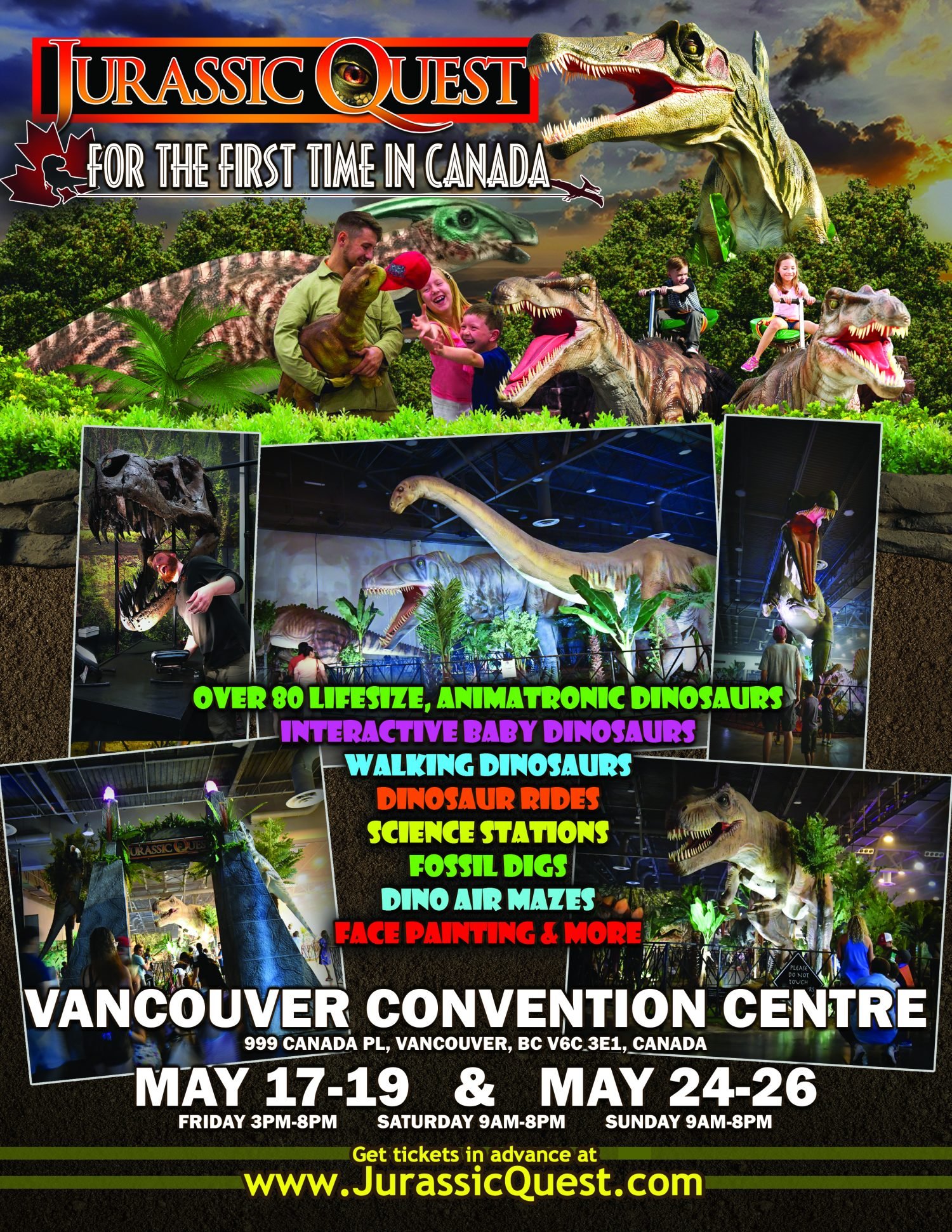 jurassic quest tour canada