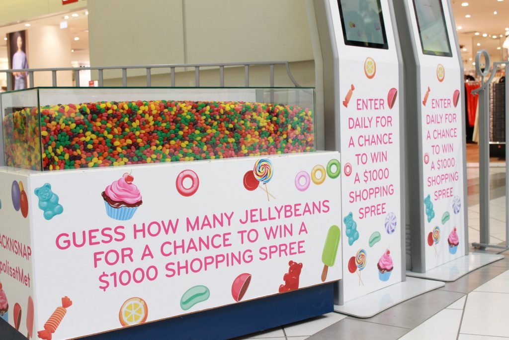 Metropolis at Metrotown Snack N Snap Display Jellybean contest