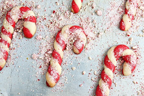 Christmas Candy Cane Cookies for your cookie exchange