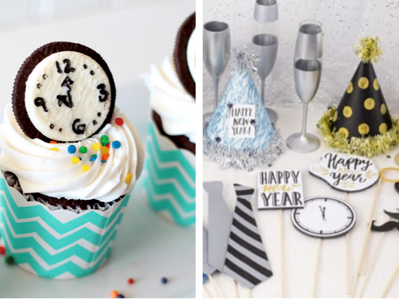 New Years With Kids - Oreo Clock Cupcakes 